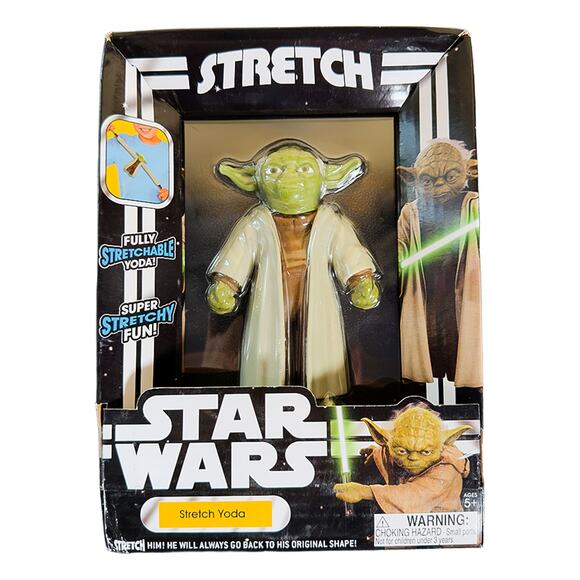Stretch Armstrong Star Wars Yoda 5" Action Figure Fully Stretchable Toy New - Picture 2 of 6